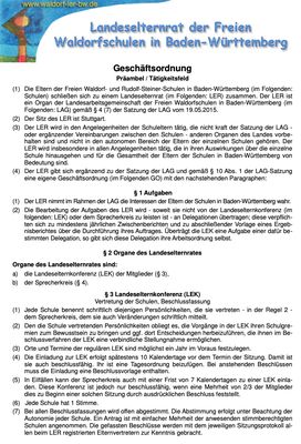 Geschäftsordnung Sprecherkreis LE